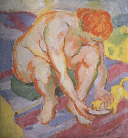 Franz Marc Nude with  Cat (mk34) oil painting image